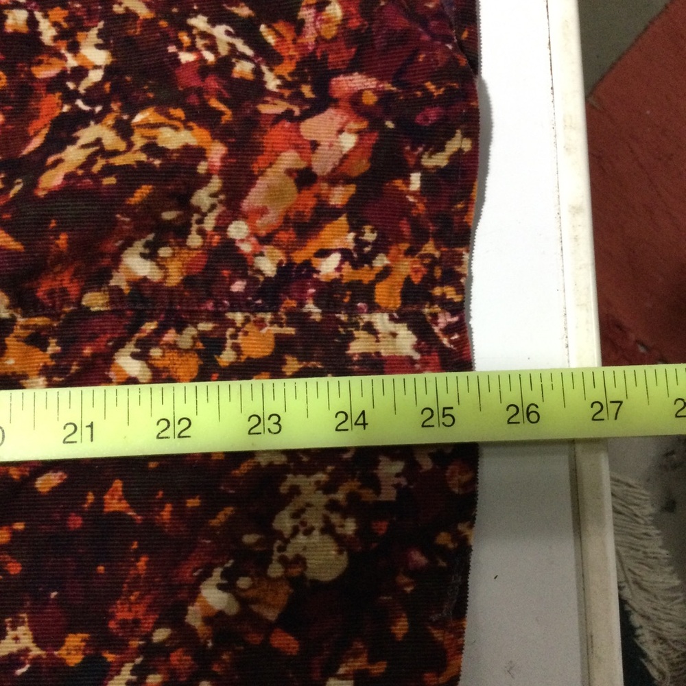 Catherines Top 1X 18/20 Plus Button Down Art to Wear Corduroy Office Collared - Picture 5 of 5